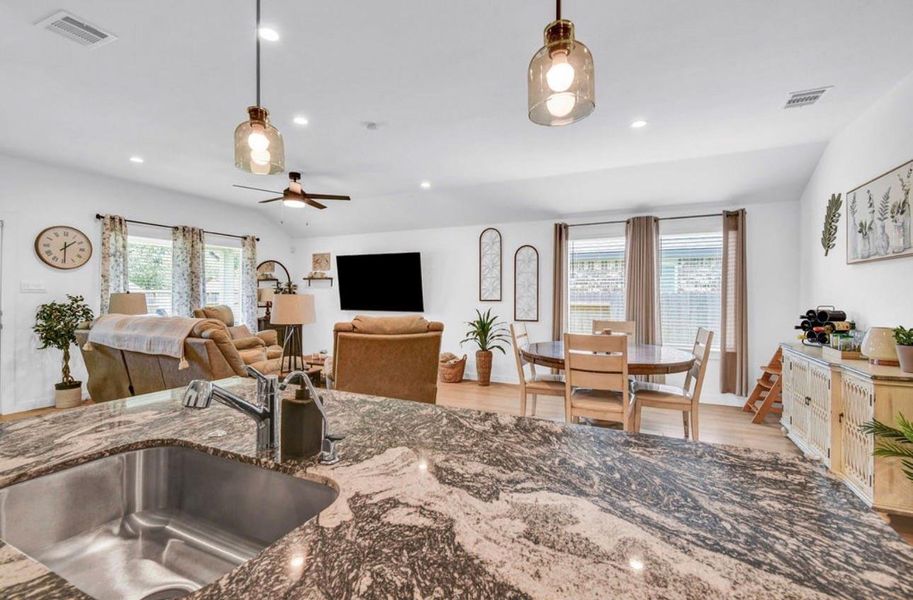 Furnished interior view inside a new home in Riverwood Ranch, Angleton (Image 5).