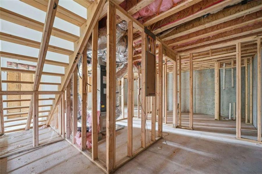 In-progress construction of a new home in , Atlanta, GA (Image 30). In-progress construction of a new home in , Atlanta, GA (Image 30).