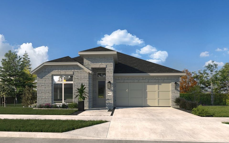 Representative exterior photo of a completed home built from the The Catalina by Stonefield Homes in The Highlands, Rockwall, TX (Image 35).