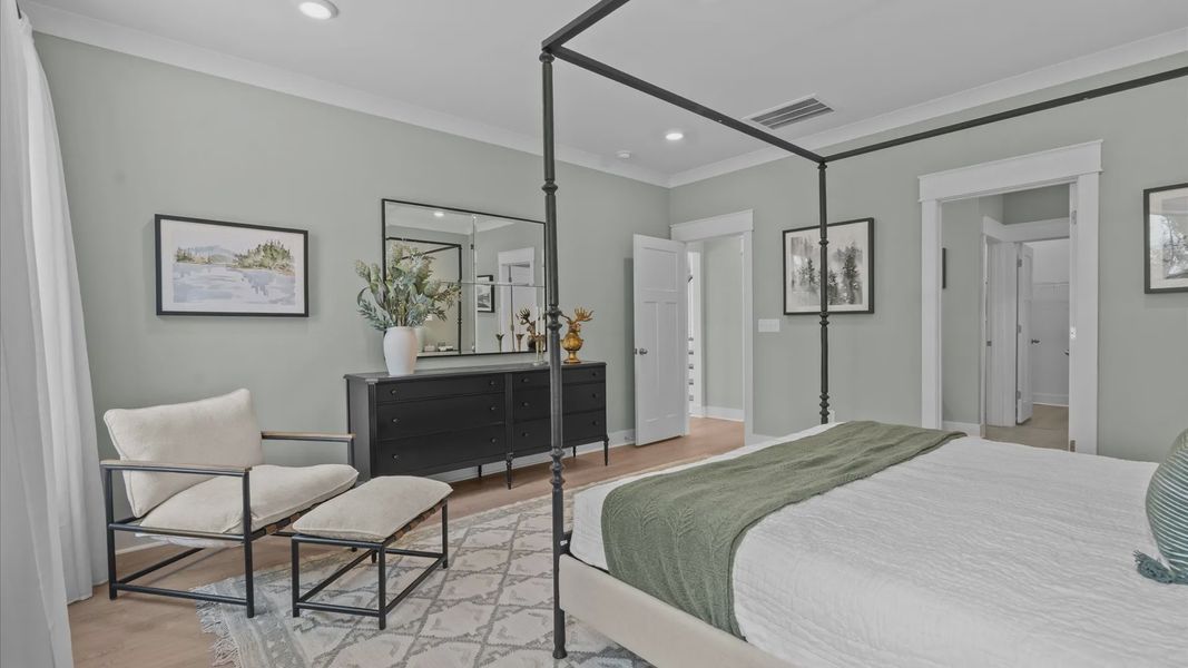 Furnished interior view inside a new home in Creeks at Midway, Anderson (Image 14).