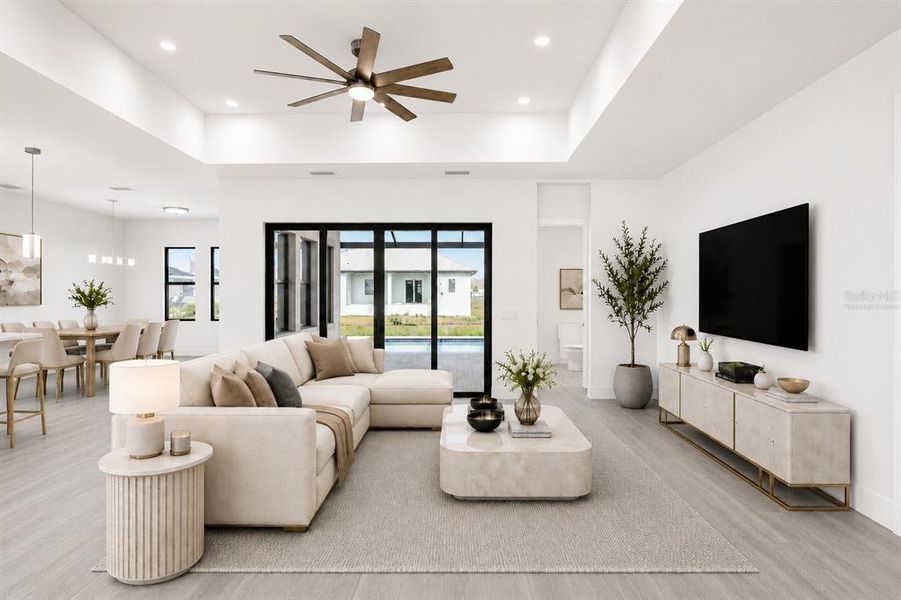 Furnished interior view inside a new home in , Punta Gorda (Image 14). Furnished interior view inside a new home in , Punta Gorda (Image 14).