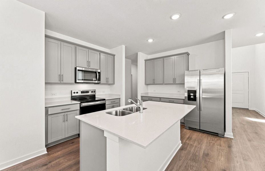 Furnished interior view inside a new home in Sonterra, Jarrell (Image 6).