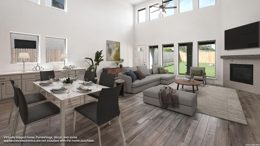 Furnished interior view inside a new home in Johnson Ranch, Bulverde (Image 12).