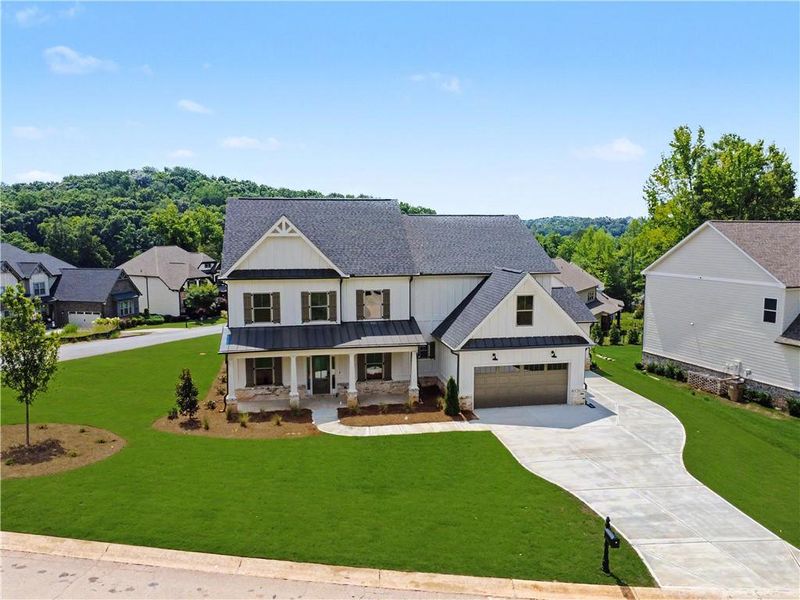Front exterior of a new home in , Jefferson, GA, highlighting curb appeal (Image 24). Front exterior of a new home in , Jefferson, GA, highlighting curb appeal (Image 24).