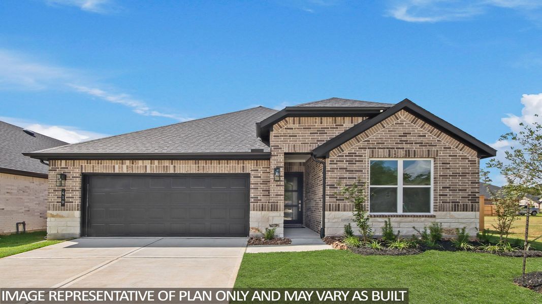 Representative exterior photo of a completed home built from the Amethyst by D.R. Horton in Mill Creek Estates, Magnolia, TX (Image 23). Representative exterior photo of a completed home built from the Amethyst by D.R. Horton in Mill Creek Estates, Magnolia, TX (Image 23).