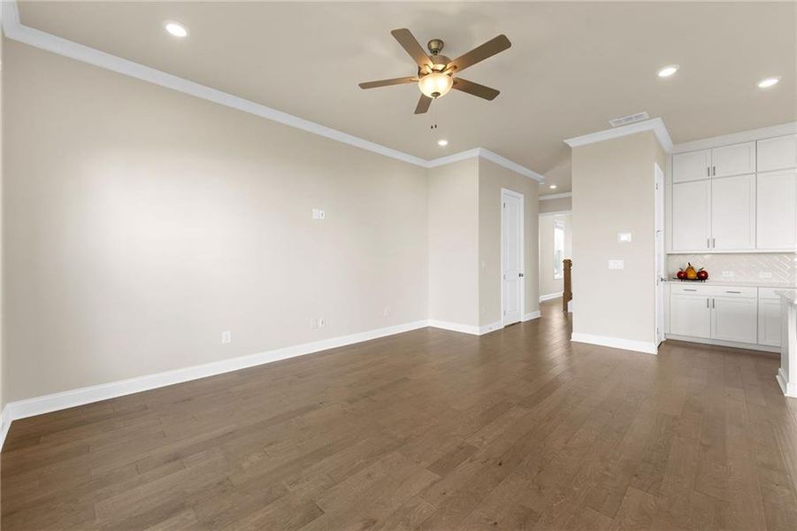 Spacious, unfurnished interior of a new home in Palisades Single Family, Cumming (Image 57). Spacious, unfurnished interior of a new home in Palisades Single Family, Cumming (Image 57).