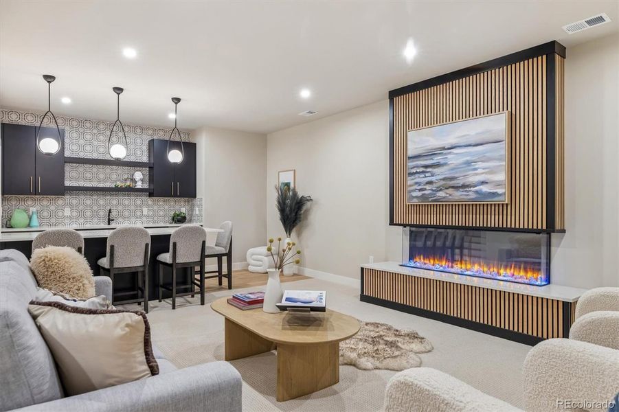 Furnished interior view inside a new home in , Denver (Image 15).