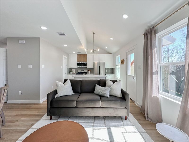 Furnished interior view inside a new home in , Conroe (Image 39).