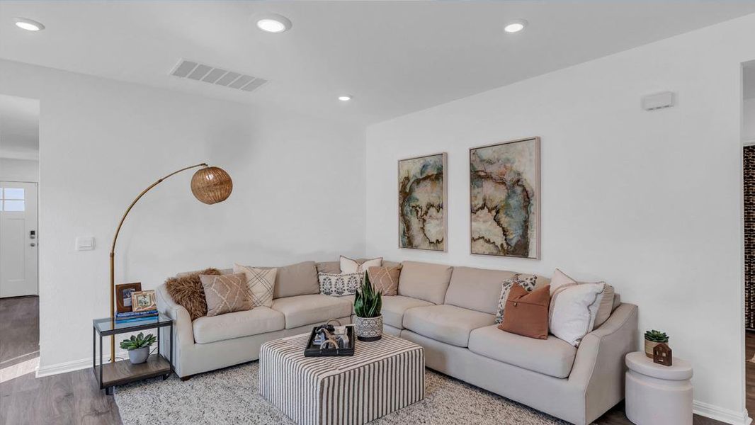 Furnished interior view inside a new home in Prairie Lakes, Buda (Image 22).