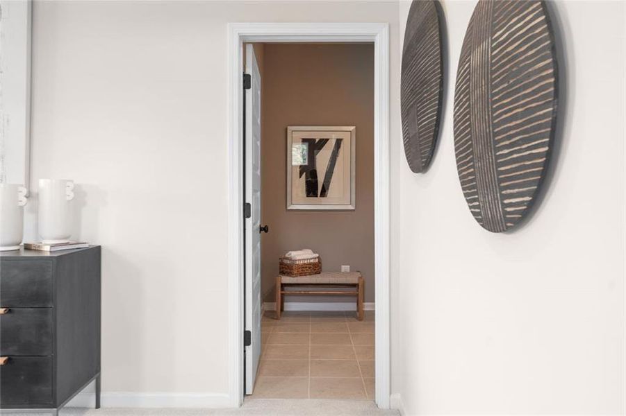 Furnished interior view inside a new home in Trinity Station, Auburn (Image 31).