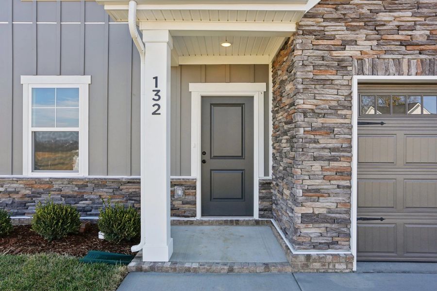 Exterior details and patio area of a home in Ascent at Arbor Ridge, La Vergne (Image 3).