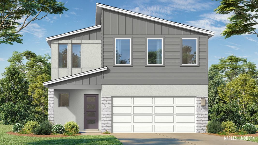 Naples Modern elevation at Willowbrook North, a New lakefront home community in Winter Haven, FL Naples Modern elevation at Willowbrook North, a New lakefront home community in Winter Haven, FL