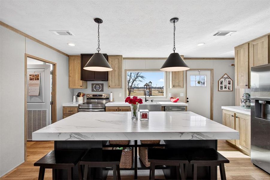 Furnished interior view inside a new home in , Ponder (Image 12).