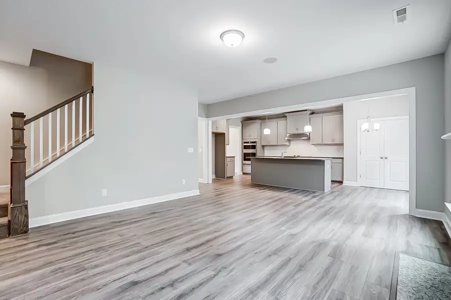 Representative unfurnished interior of a home built from the Badin by Caruso Homes in Blue Run, Raleigh (Image 20). Representative unfurnished interior of a home built from the Badin by Caruso Homes in Blue Run, Raleigh (Image 20).