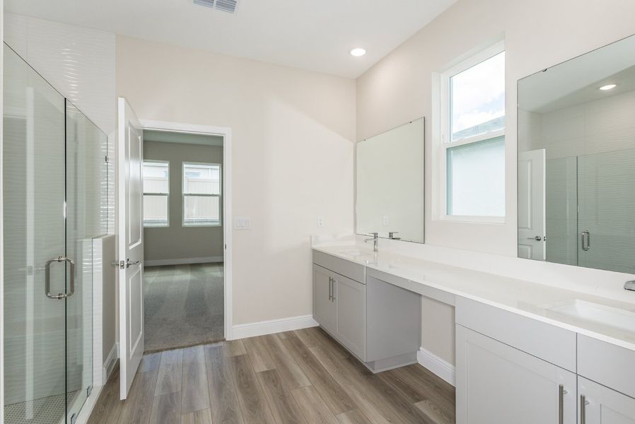 Furnished interior view inside a new home in Pasadena Woods, Wesley Chapel (Image 9). Furnished interior view inside a new home in Pasadena Woods, Wesley Chapel (Image 9).