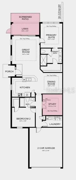 2D floor plan layout of this home in Esplanade at Azario Lakewood Ranch, Bradenton, FL (Image 3). 2D floor plan layout of this home in Esplanade at Azario Lakewood Ranch, Bradenton, FL (Image 3).