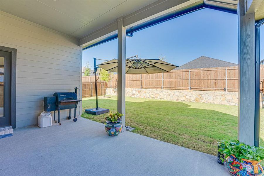 Exterior details and patio area of a home in , Lavon (Image 20).