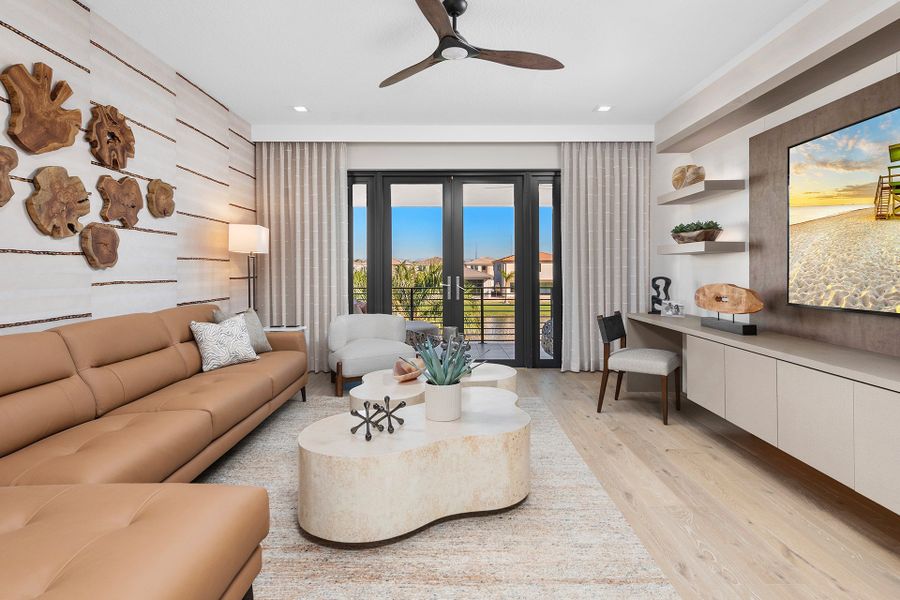 Representative furnished interior of a home built from the Mallorca by GL Homes in Lotus Edge, Boca Raton (Image 10).