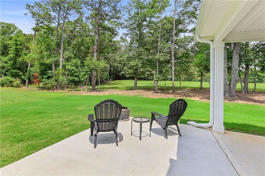 Exterior details and patio area of a home in , Moreland (Image 29). Exterior details and patio area of a home in , Moreland (Image 29).