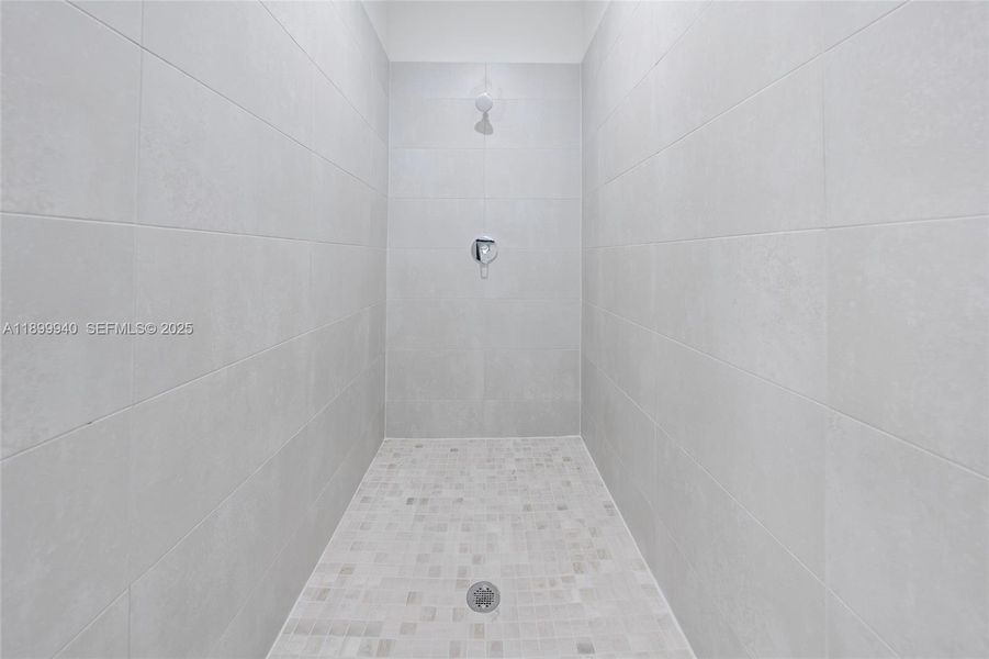 Master shower