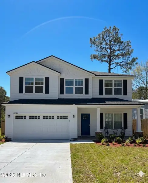 Front exterior of a new home in , Jacksonville, FL, highlighting curb appeal (Image 1). Front exterior of a new home in , Jacksonville, FL, highlighting curb appeal (Image 1).