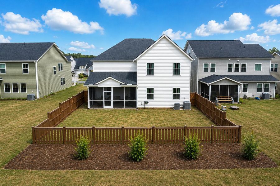 Exterior details and patio area of a home in Sweetgrass at Summers Corner, Summerville (Image 4).