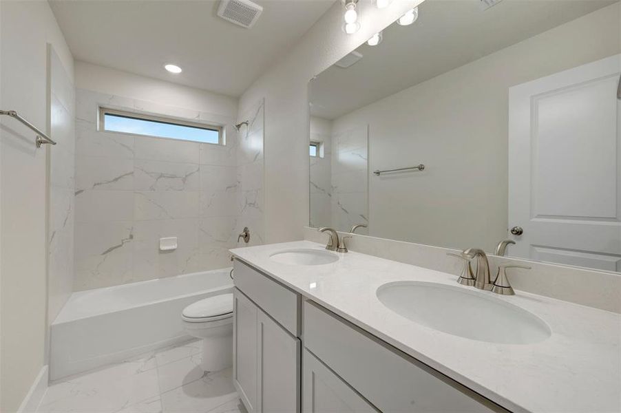 Furnished interior view inside a new home in Chaparral Park, Oak Point (Image 10).