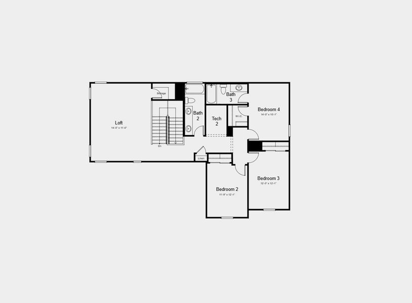 2D floor plan layout for the Olympic by Taylor Morrison in Saddleback, Peoria, AZ (Image 3). 2D floor plan layout for the Olympic by Taylor Morrison in Saddleback, Peoria, AZ (Image 3).