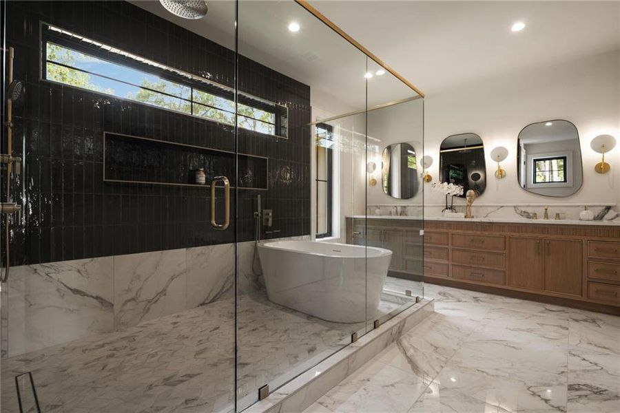 Furnished interior view inside a new home in , Roswell (Image 33).