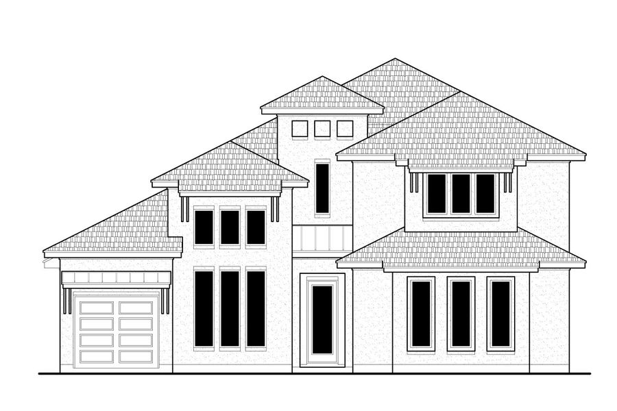 Architectural rendering of home exteriors planned for Signature 64s in Frisco, TX (Image 27).