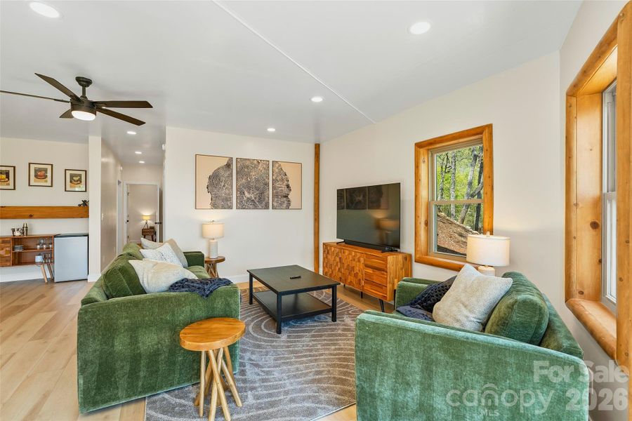 Furnished interior view inside a new home in , Lake Lure (Image 15).