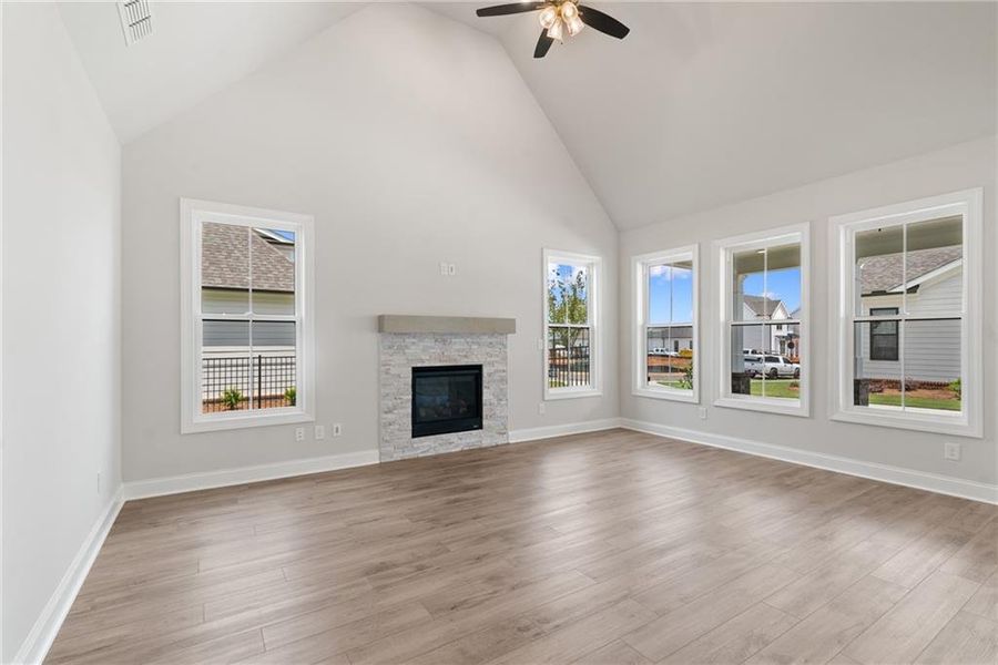 Spacious, unfurnished interior of a new home in Promenade at Sawnee Village, Cumming (Image 21).