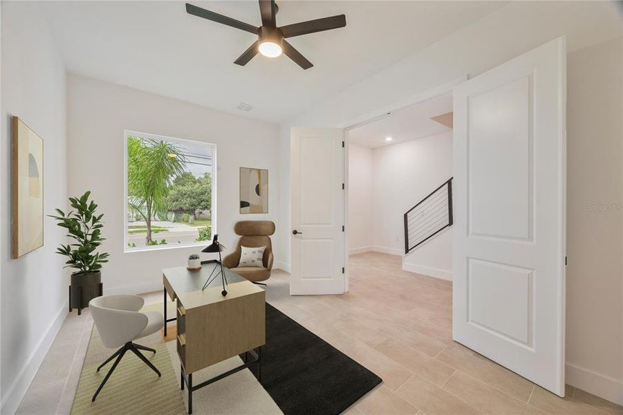Furnished interior view inside a new home in , Tampa (Image 10). Furnished interior view inside a new home in , Tampa (Image 10).