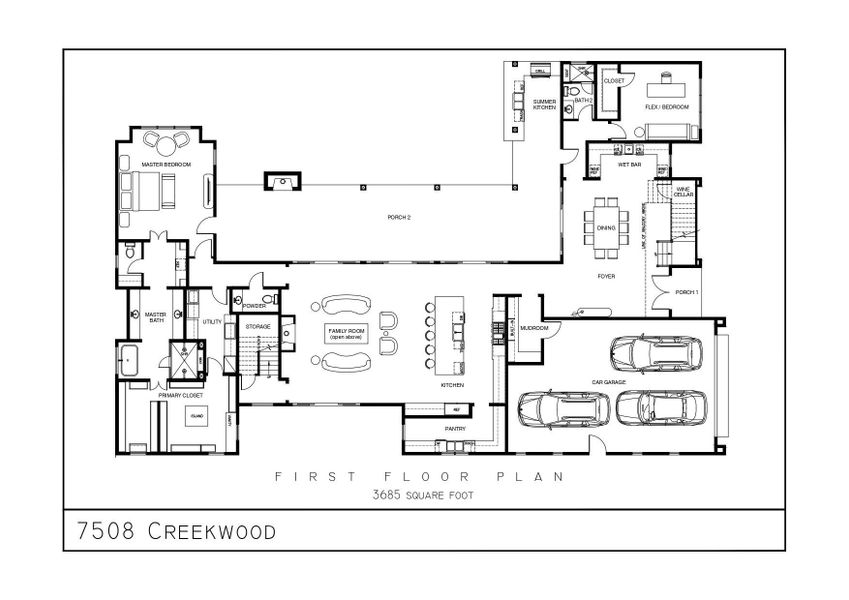 2D floor plan layout of this home in , Houston, TX (Image 4). 2D floor plan layout of this home in , Houston, TX (Image 4).