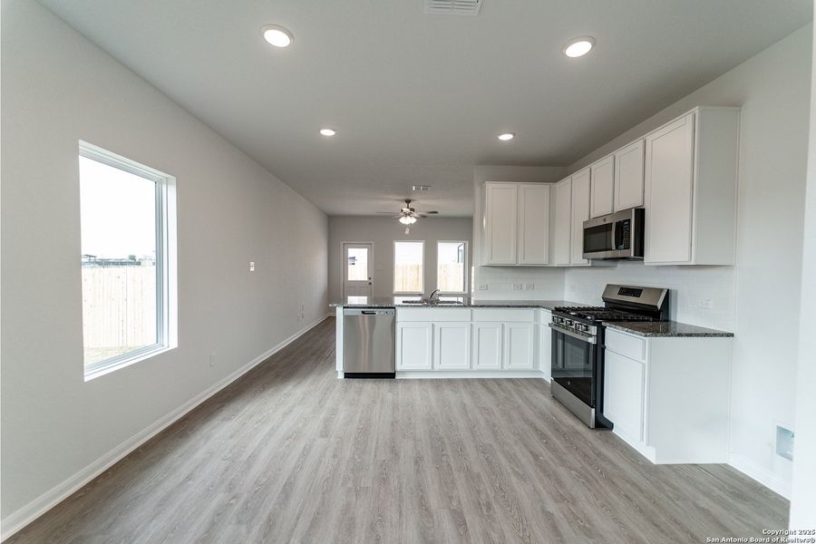 Furnished interior view inside a new home in Willow View, Converse (Image 5). Furnished interior view inside a new home in Willow View, Converse (Image 5).