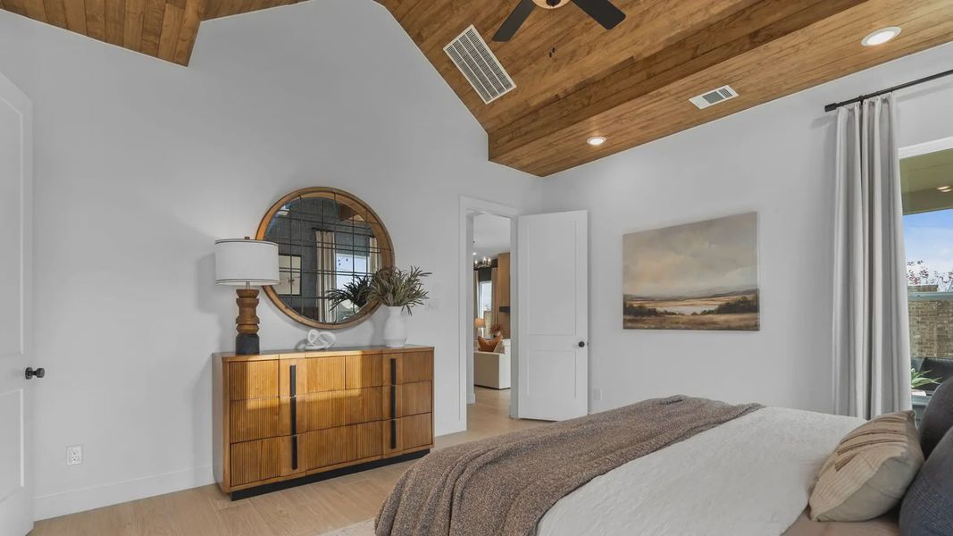 Representative furnished interior of a home built from the Acadia by Chesmar Homes in Elyson 50's, Katy (Image 18).