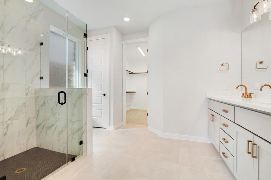 Furnished interior view inside a new home in Terrace Collection at Lariat, Liberty Hill (Image 10). Furnished interior view inside a new home in Terrace Collection at Lariat, Liberty Hill (Image 10).