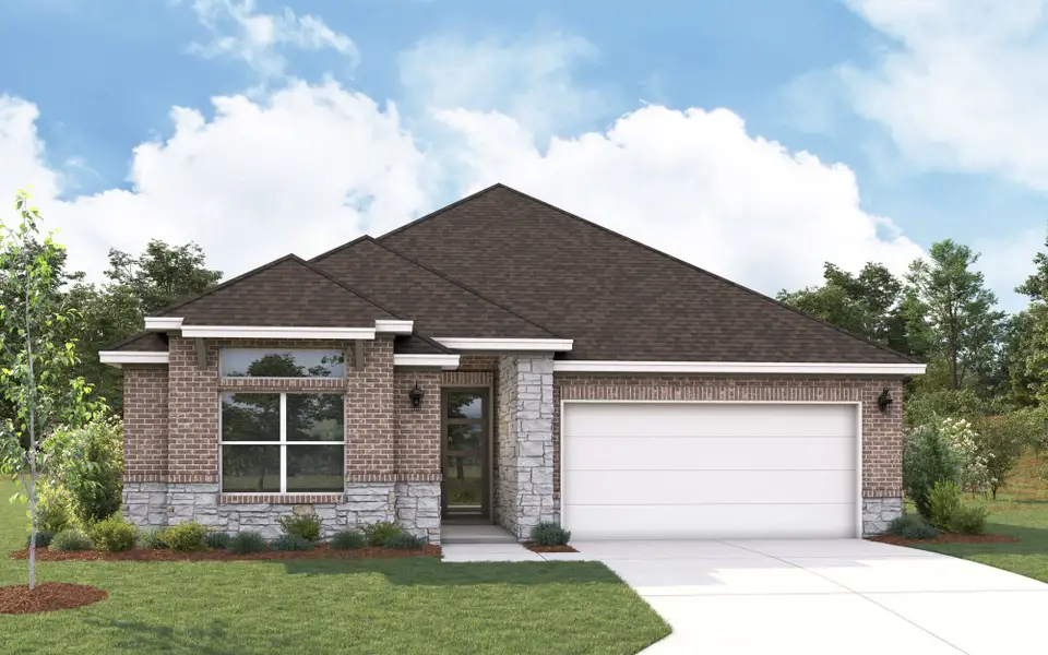 The Bianca - Modern with Stone Elevation The Bianca - Modern with Stone Elevation