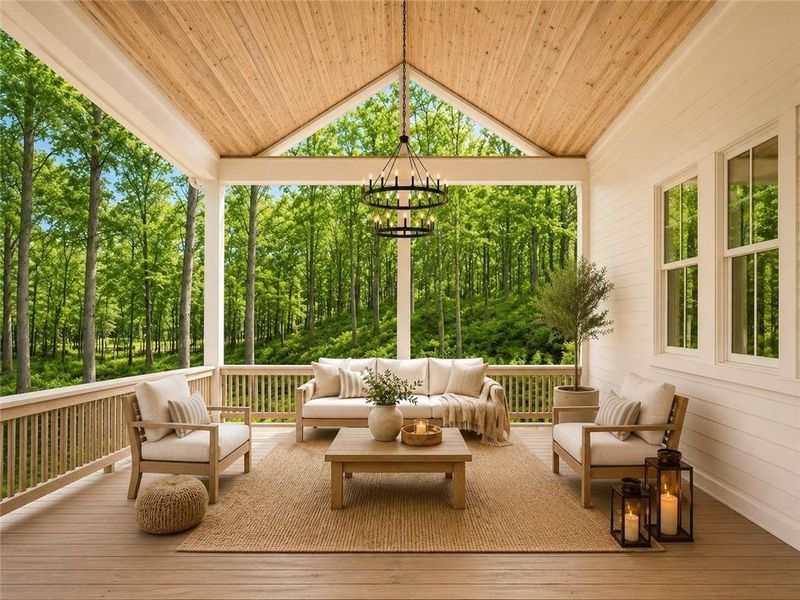 Exterior details and patio area of a home in , Gainesville (Image 3).