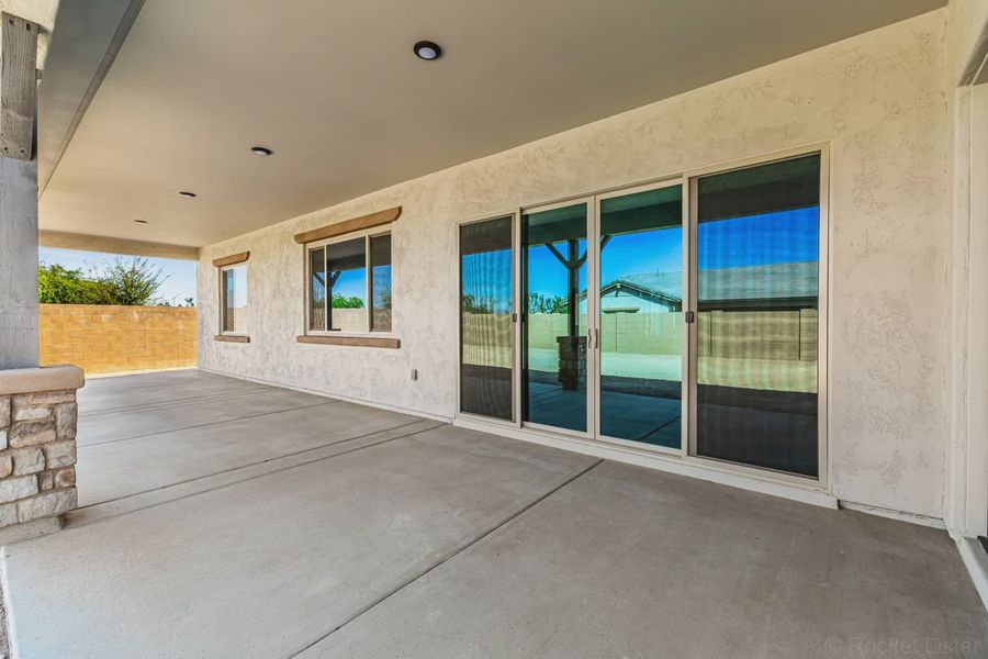 Exterior details and patio area of a home in Bellero Estates, Queen Creek (Image 4).