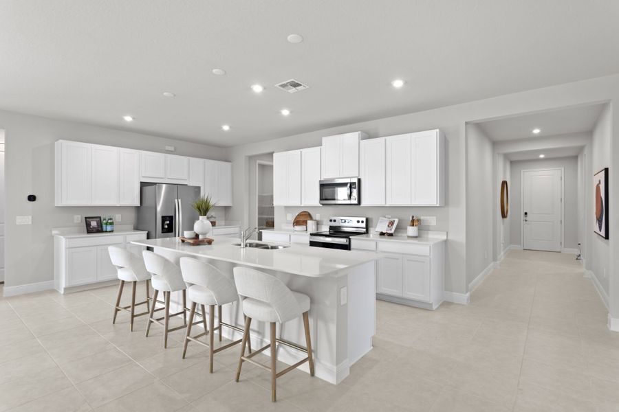 Furnished interior view inside a new home in Windwater, Parrish (Image 3).