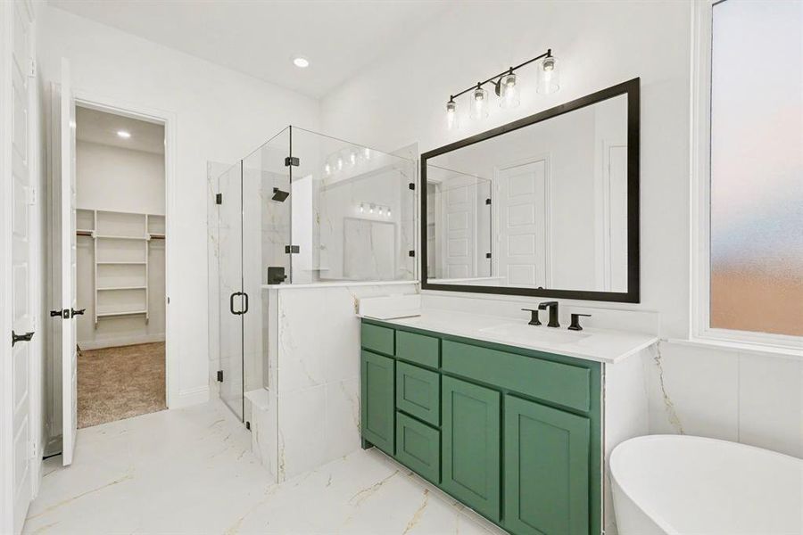 Furnished interior view inside a new home in , Prosper (Image 13).