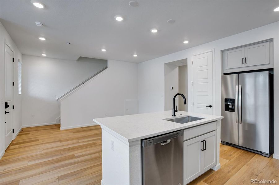 Furnished interior view inside a new home in Westside Crossing Townhomes, Berthoud (Image 8).