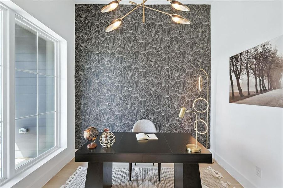 Furnished interior view inside a new home in , Roanoke (Image 32).