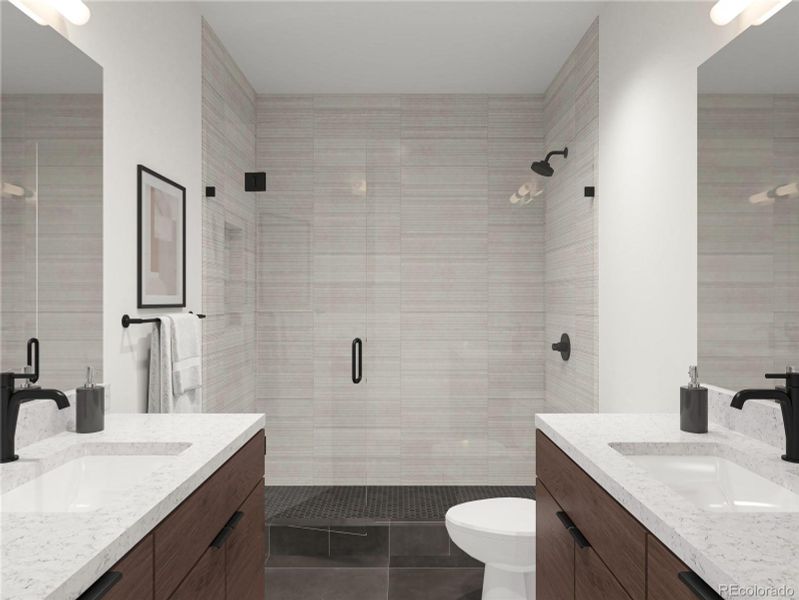 Furnished interior view inside a new home in , Denver (Image 11).