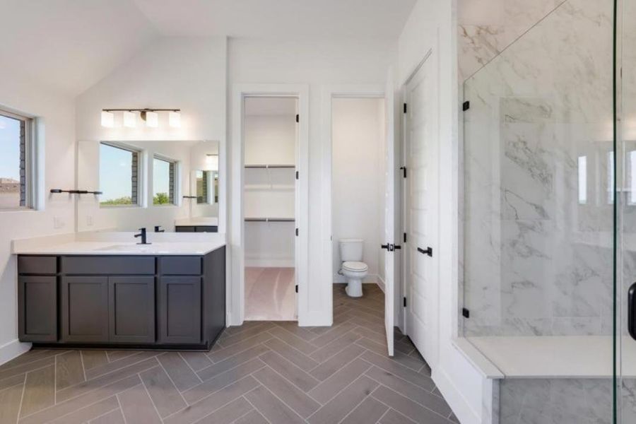 Furnished interior view inside a new home in Crosswinds, Kyle (Image 7). Furnished interior view inside a new home in Crosswinds, Kyle (Image 7).