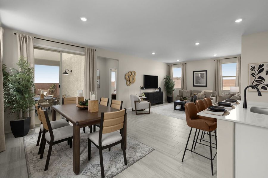 Representative furnished interior of a home built from the 1727 by KB Home in Mandarina Reserve, Marana (Image 6).