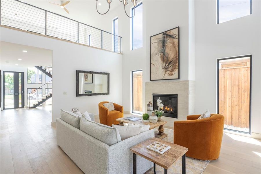 Furnished interior view inside a new home in , Dallas (Image 31).