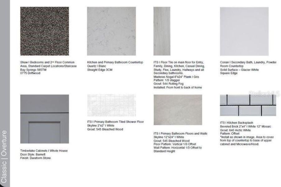Design Selections ~ Home is under construction, selections are subject to change Design Selections ~ Home is under construction, selections are subject to change