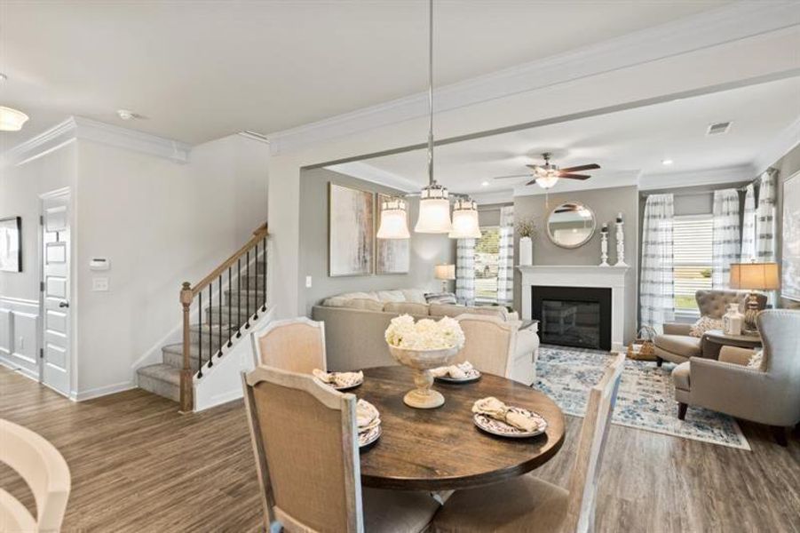 Furnished interior view inside a new home in Glen at Cave Springs, Douglasville (Image 13).